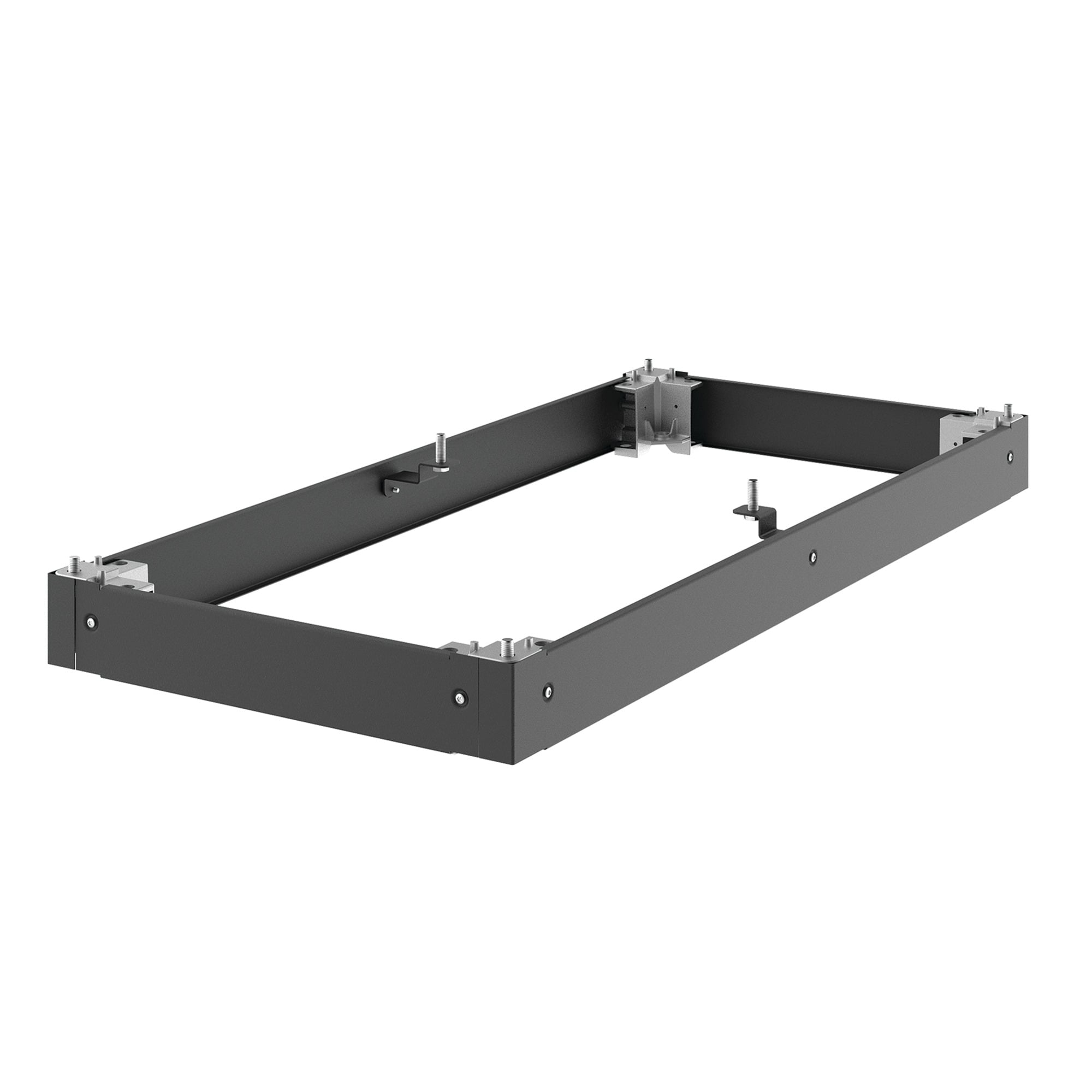 P2BP2125 ProLine G2 P40 Plinth Base, 18.27 in H x 47.21 in W x 7.58 in D, For Use With 1200 mm W x 500 mm D Frames, Steel, Black