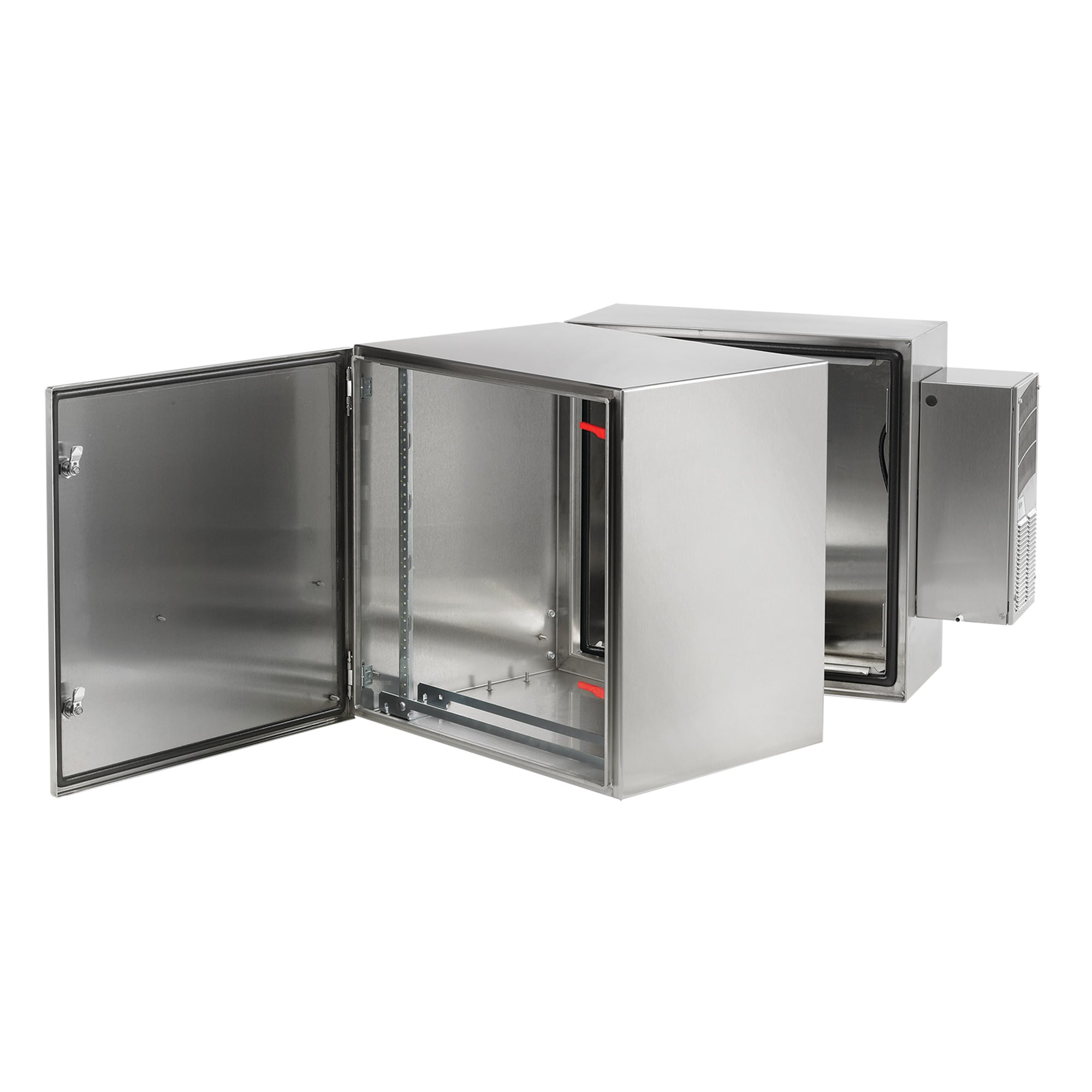 PTHS362428XA ProTek DWDH2 AC Double Hinged Solid Door Electrical Cabinet, 36.3 in L x 23.62 in W x 27.95 in D, NEMA 4/4X/12 NEMA Rating, 304 Stainless Steel