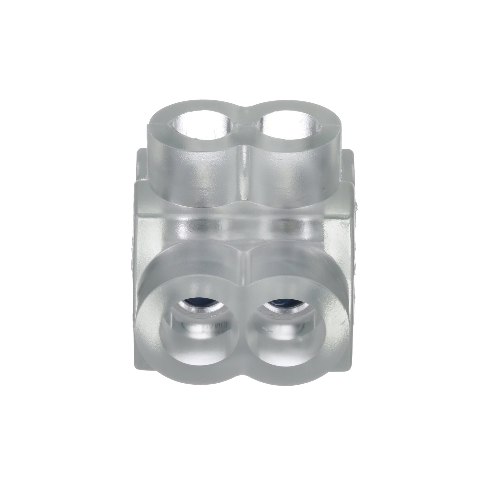 PCSB4-2-12Y Pan-Lug 2-Port Double Sided Multi-Tap Connector, 14 to 4 AWG Stranded, 14 to 10 AWG Aluminum/Copper/Solid Solid/Stranded Conductor, Screw Installation, Aluminum/PVC