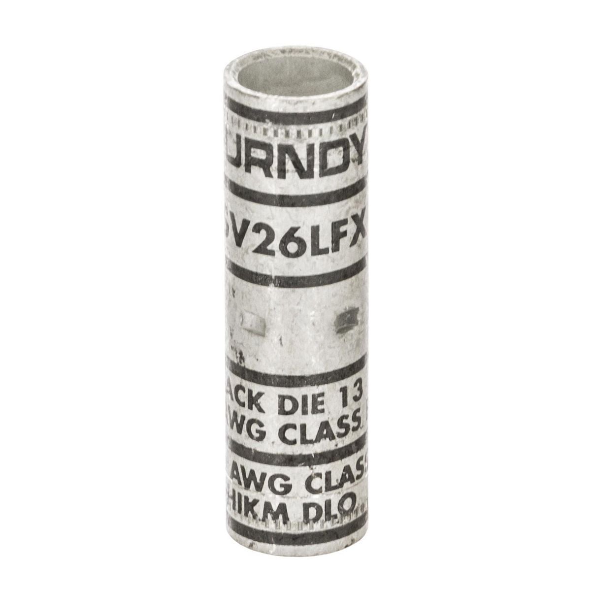 YSV26LFX Compression Splice, 2/0 AWG Conductor Code/Flex Conductor, Die Code: 13, 2.17 in L, Copper