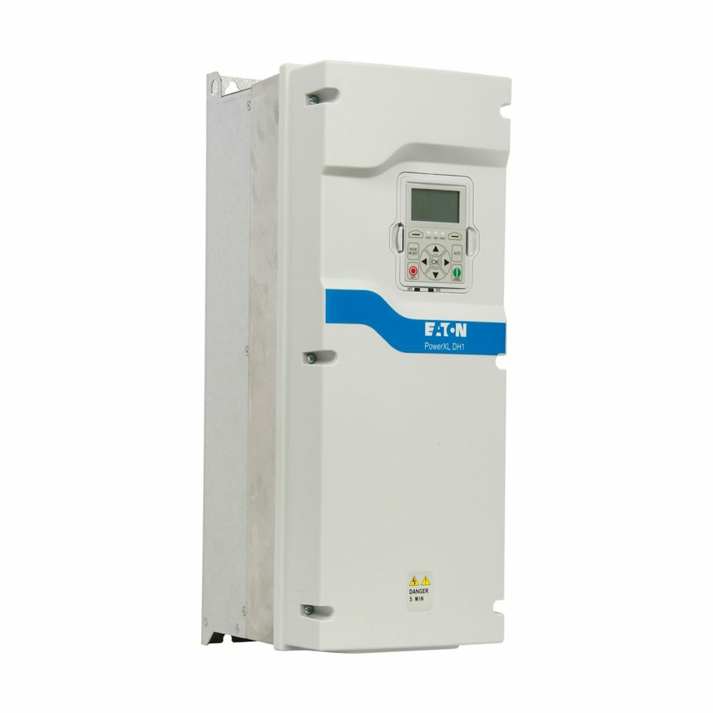 DH1-34038DN-C21C PowerXL DH1 HVAC Variable Frequency Drive, 480 V, 46 A, 30 hp, 10.44 in W x 8.06 in D