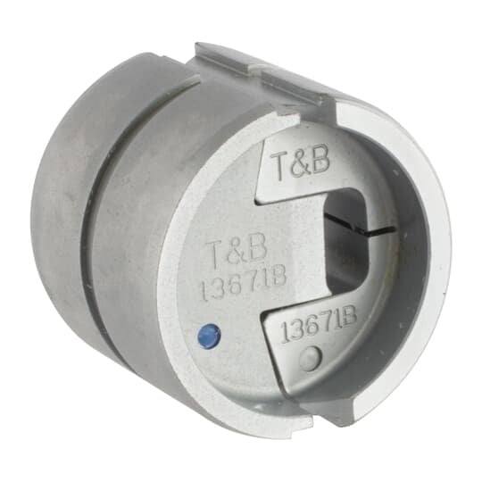 13671B Dragon Tooth Crimping Die, For Use With 13100A 14 ton, TBM15i 15 ton Hydraulic Tool and 204 Series Terminal, Alloy Steel