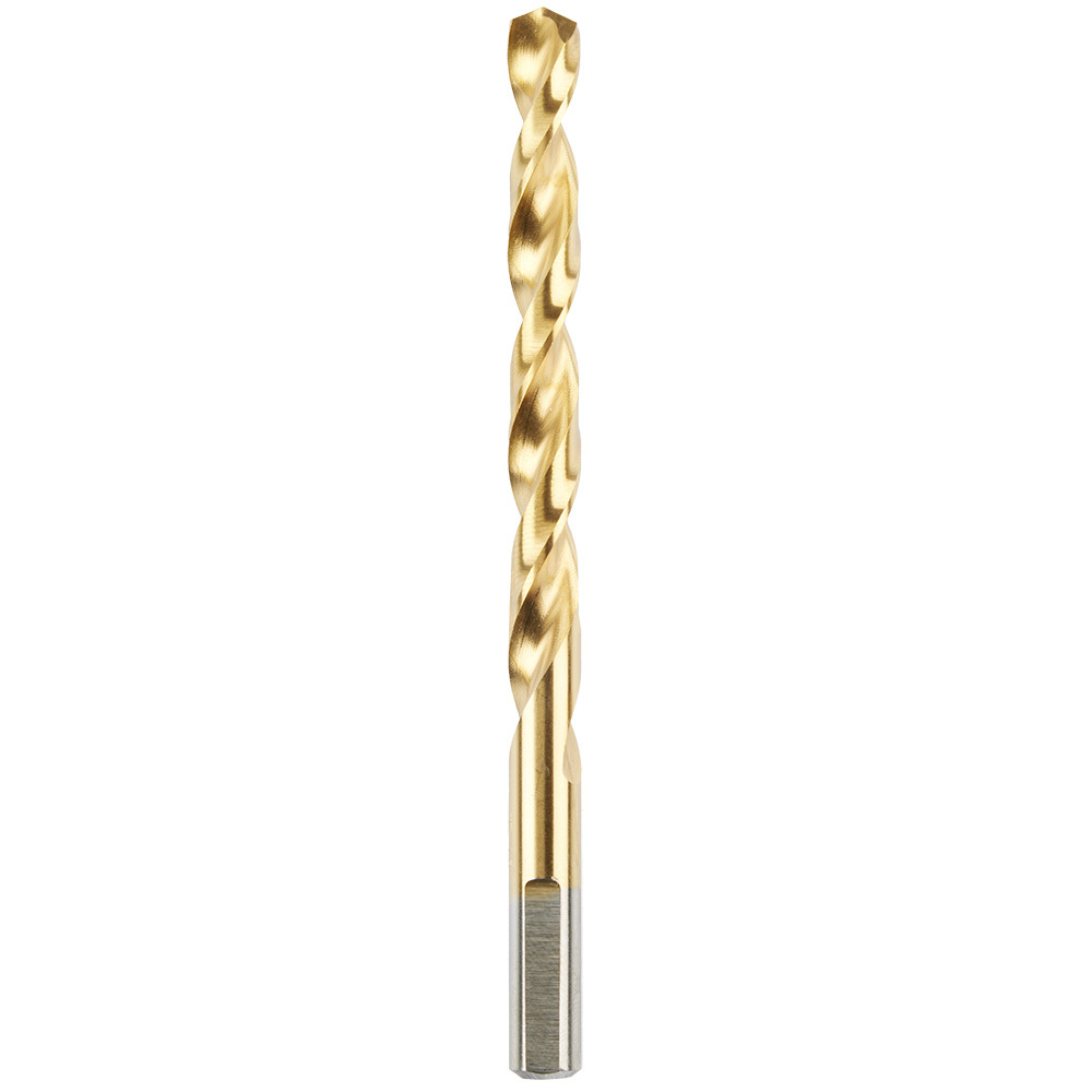 48-89-2217 Thunderbolt Secure-Grip Jobber Length Drill Bit, 5/16 in Drill - Fraction, 0.3125 in Drill - Decimal Inch, 135 deg Point, Steel, Titanium Coated