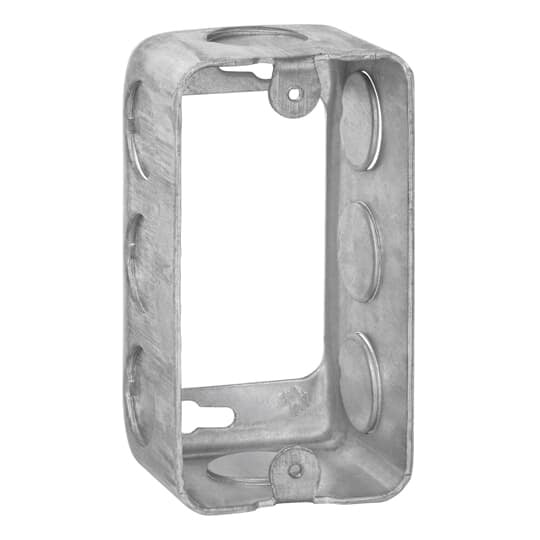 59361-1/2 Steel City Drawn Style Utility Box Extension Ring, 1 Gangs, 4 in L x 2-1/8 in W x 1-7/8 in D, Steel