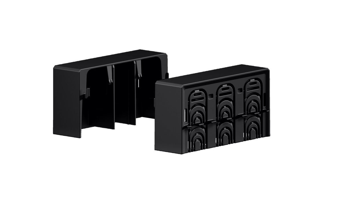 RX Connection space cover for NH fuse-switch disconnectors, size 00 (60 mm busbar system)