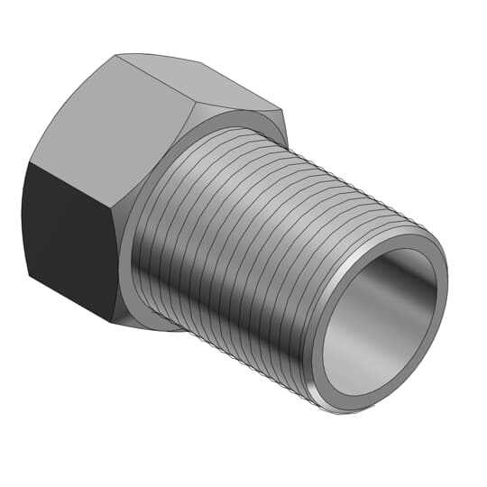 1440 T&B Panel Connector Extension, 1/2 in Trade, For Use With Rigid/IMC Conduits, Malleable Iron