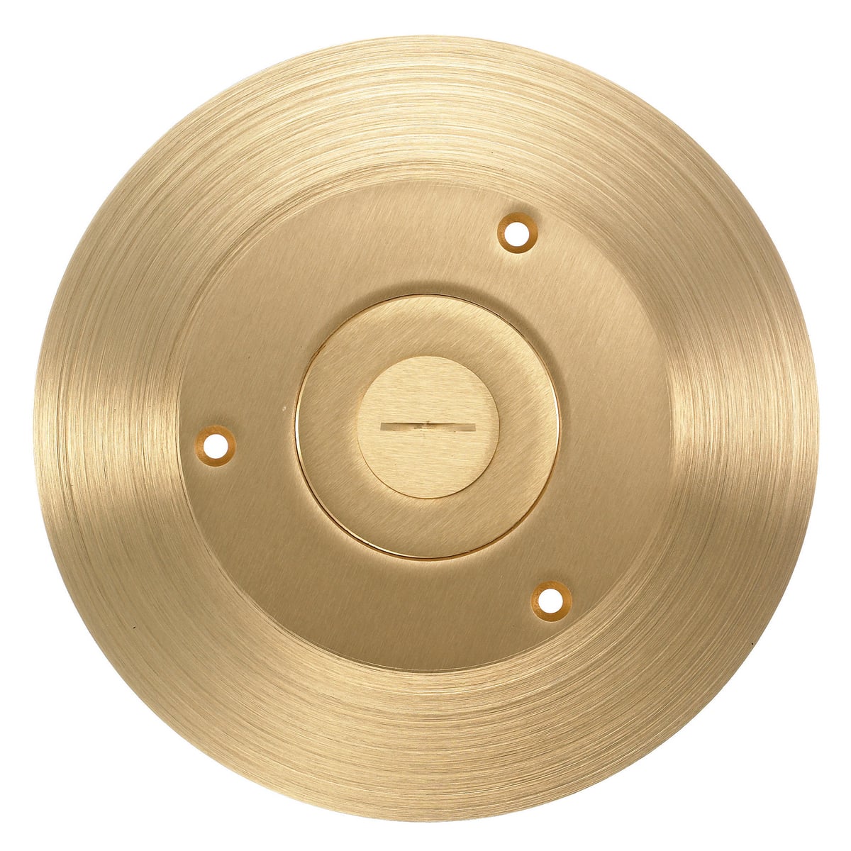 SF2525 1-Piece Combination Machined Standard Cover and Flange, 6-1/4 in Dia, 0.31 in D, Brass