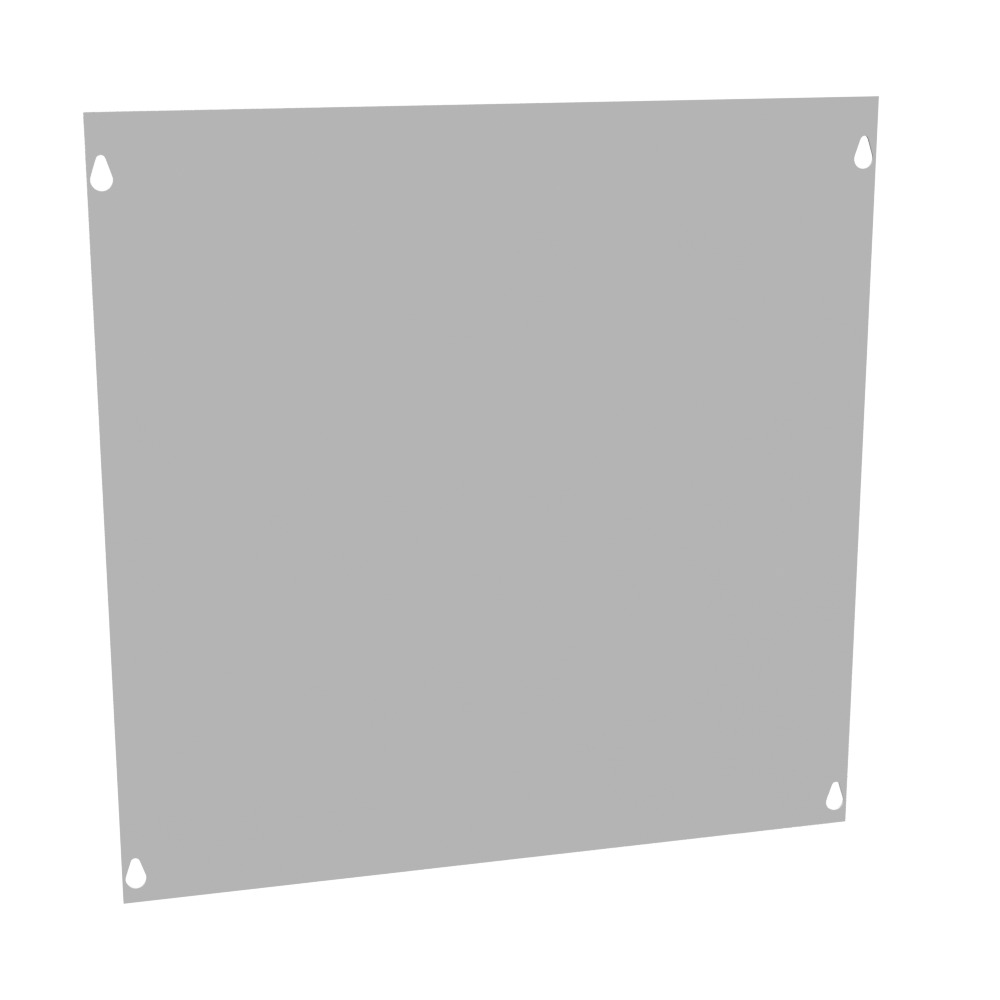 Front Cover Type 1 18x18 Screw Cover ANSI 61 Gray Steel