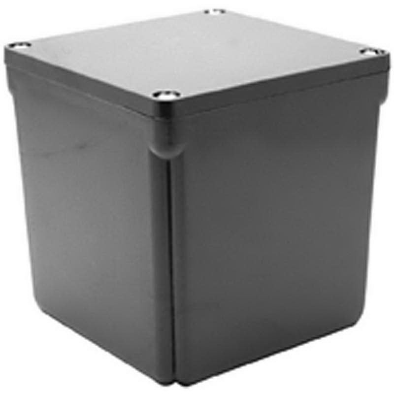 078243 Standard Junction Box, 4 in H x 4 in W x 4 in D, NEMA 1/2/4/4X/5/6/6P NEMA Rating, PVC