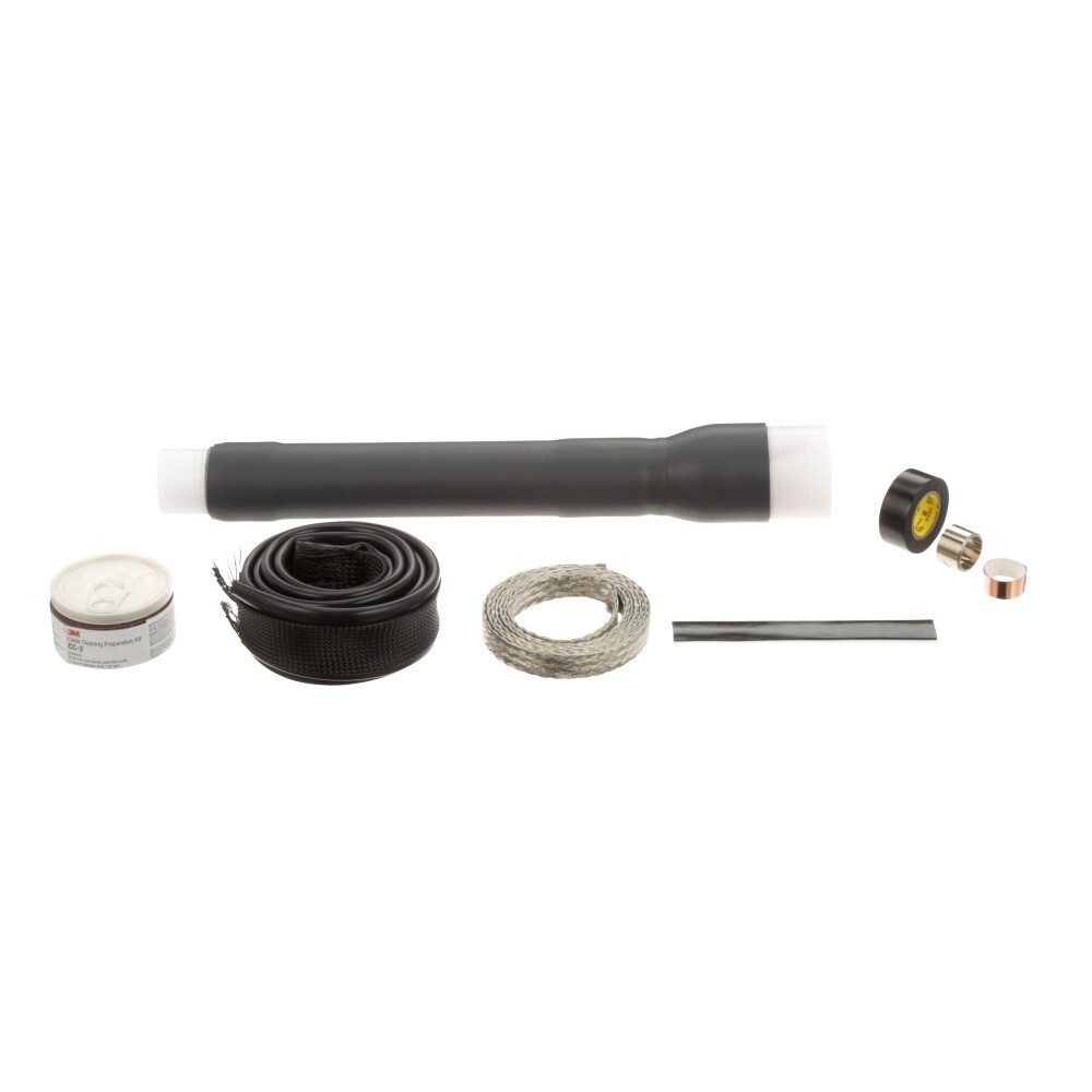7000132788 QT-III 7600-T-RJS Cold Shrink Termination Kit, For Use With 3-Conductor Copper Tape Shield Power Cable with or without Ground Wire, UniShield and Wire Shield Power Cable, Silicone Rubber