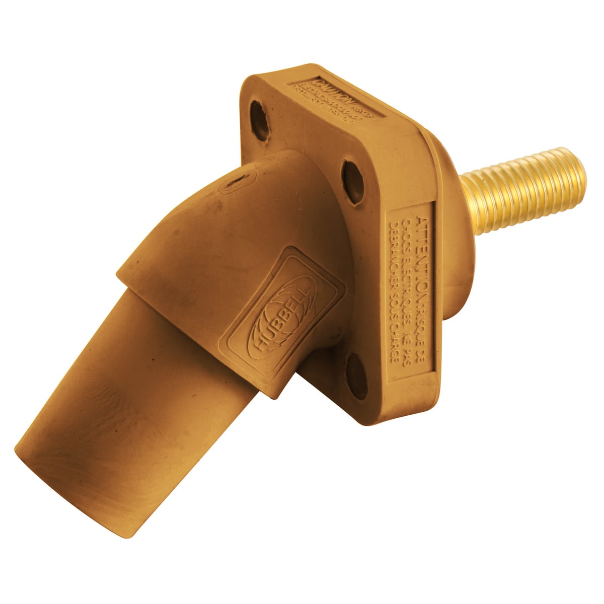 HBLFRASO 16 Series 1-Pole Angled Female Standard Single Pole Receptacle With 300/400 A Plug, 600 V AC/250 V DC, 400 A, Screw Terminal Connection