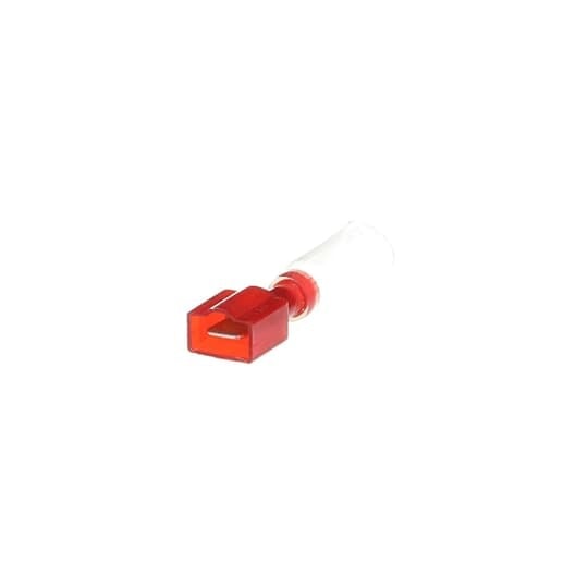 18RAS-251TX Sta-Kon Fully Insulated Heat Shrinkable Male Tab, 22 to 18 AWG Conductor, 0.25 in W x 0.32 in THK Tab, Brass, Red