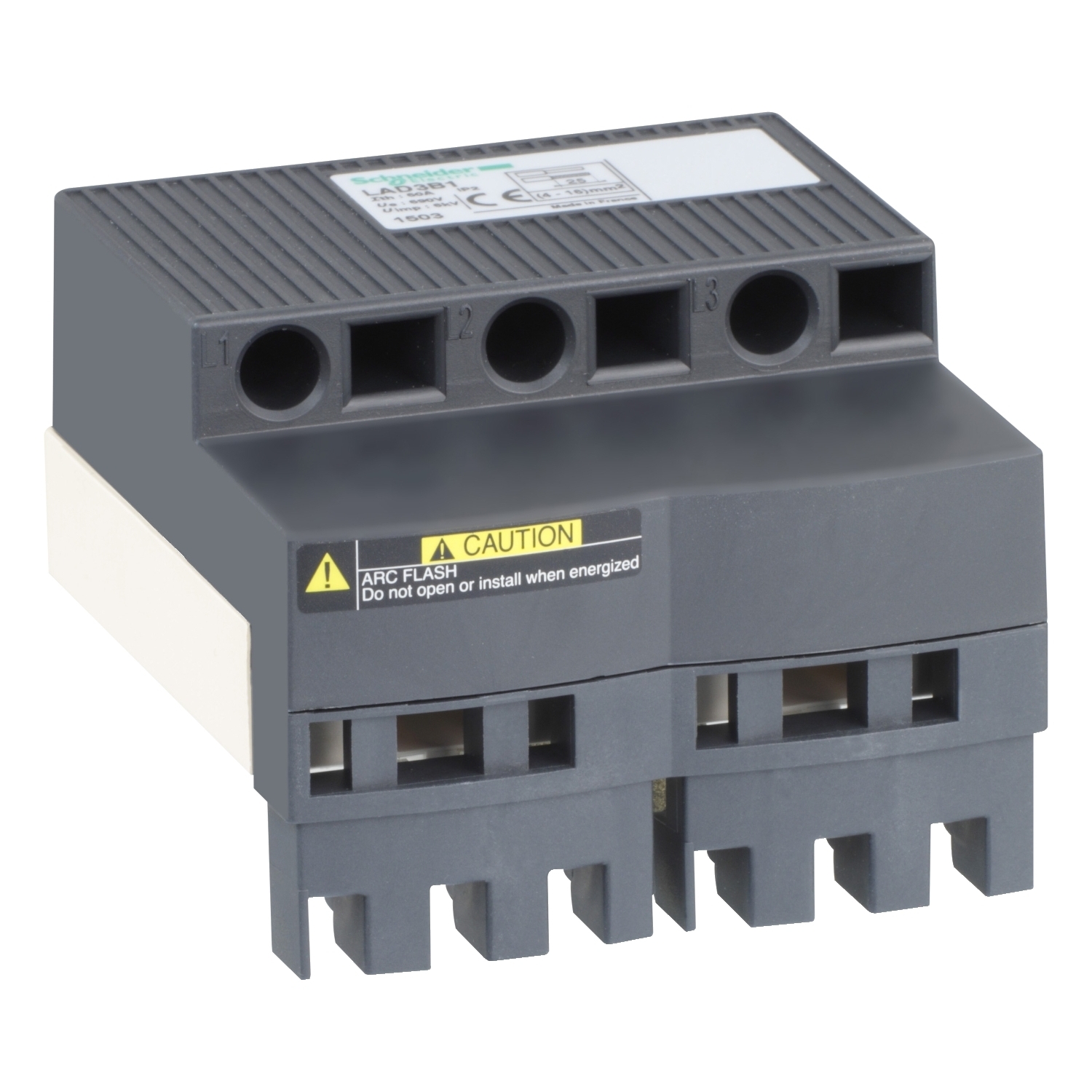 LAD3B1 TeSys Fuse Disconnector, For Use With Upstream Terminal Block