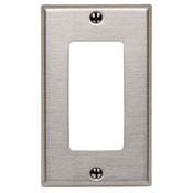 SSJ26-40 Midway Size Wall Plate, 1 Gangs, 3.13 in W x 4.88 in H, 302 Stainless Steel