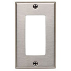 1-Gang, 1-Decora Stainless Steel, Midway Size Wallplate, Stainless Steel