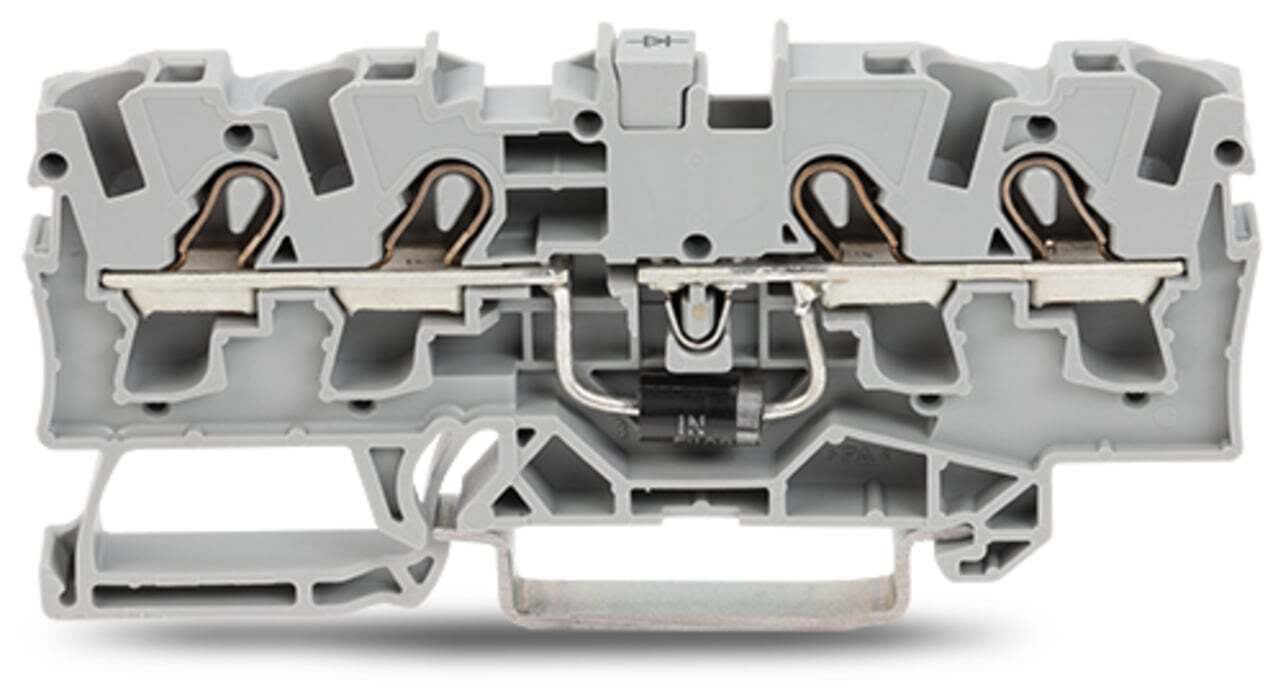2004-1411/1000-400 Operating Tool Component Terminal Block, 250 V, 1.5 A, 20 to 10 AWG Wire, 1 Poles, DIN Rail Mount
