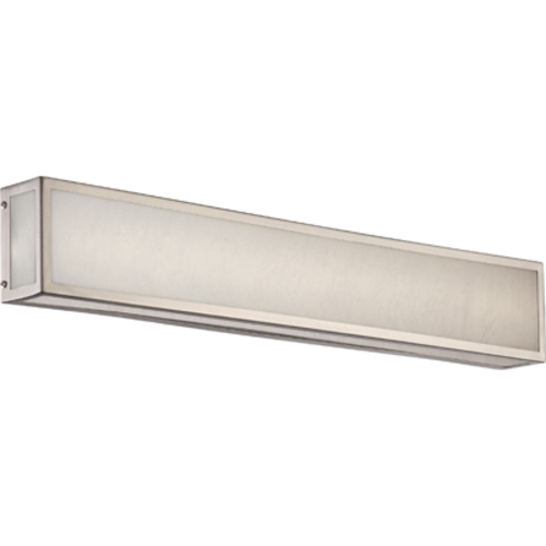 62-896 Nuvo Crate Non-Dimmable Vanity Light Fixture, (1) Lamp, 120 VAC, Brushed Nickel Housing