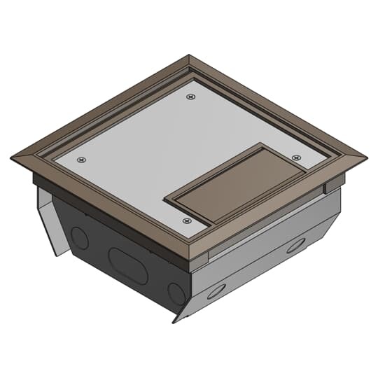 AFM-4-BRN Steel City 3-Compartment Raised Access Floor Module, Steel