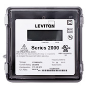 2R480-21 VerifEye 2000 3-Phase 4-Wire 3-Element Surface Mount Meter, 277/480 V AC, 200 A, LCD Display, Isolated Pulse Output Communication