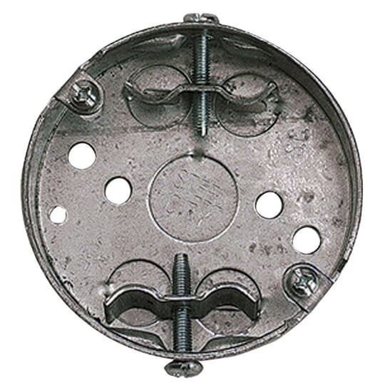 36125-D Steel City Ceiling Box, Steel, 5.5 cu-in Capacity, 1 Outlets, 3/4 in D