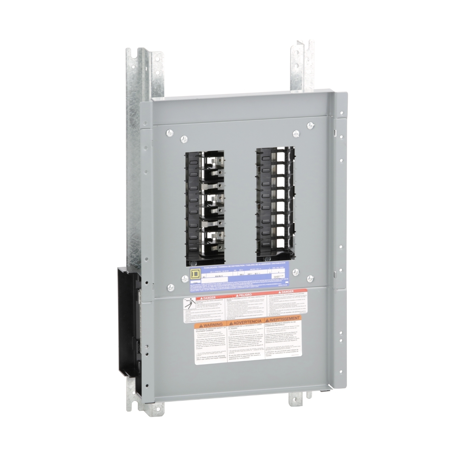 NQ418L1C NQ Series 3-Phase Panelboard Interior, 240 V AC/48 V DC, 100 A, 18 Spaces