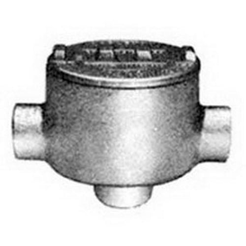 Type TB Conduit Body, 3/4 inch, Malleable Iron, Triple-Coat (Zinc Electroplate/Chromate/Epoxy Powder Coat)