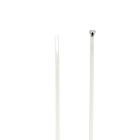 TY5244M Ty-Rap 2-Piece High Performance Standard Cable Tie, 14-1/2 in L x 0.14 in W x 0.041 in THK, Nylon/Polyamide 6.6, Natural