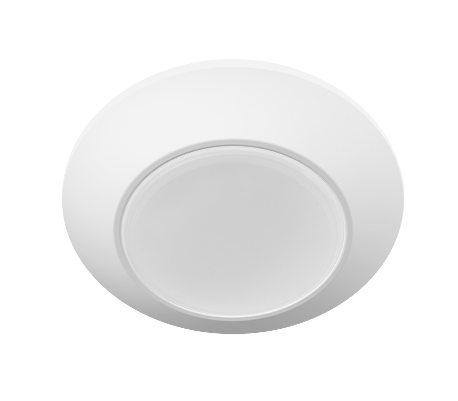 DSK34-4R12930120WS DSK Disk Surface Mount / Retrofit, 12 W Fixture, 120, 208, 240, 277 V, Stamped Aluminum Housing