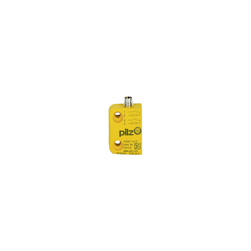 Magnetic Safety Switch 2 n/o, 4-pin M8 Male Connector, Square Design, IP67, Switching Distance 3mm,13mm, PU = 1 Sensor Without Actuator