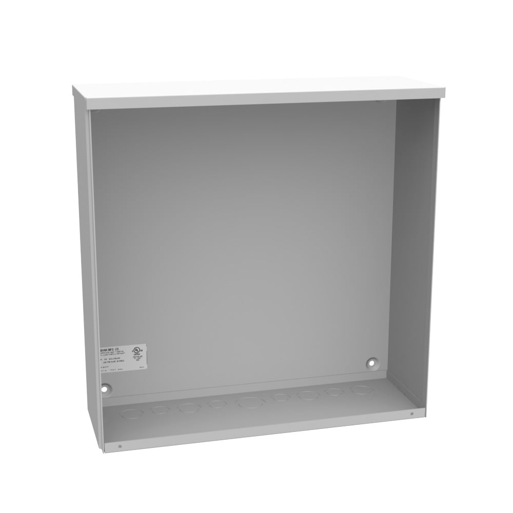 18x6x18 Screw Cover Type 3R UL Listed Steel Knockouts ANSI 61 Gray Quad D Knockout for Lock Emboss Mounting Hole in Back