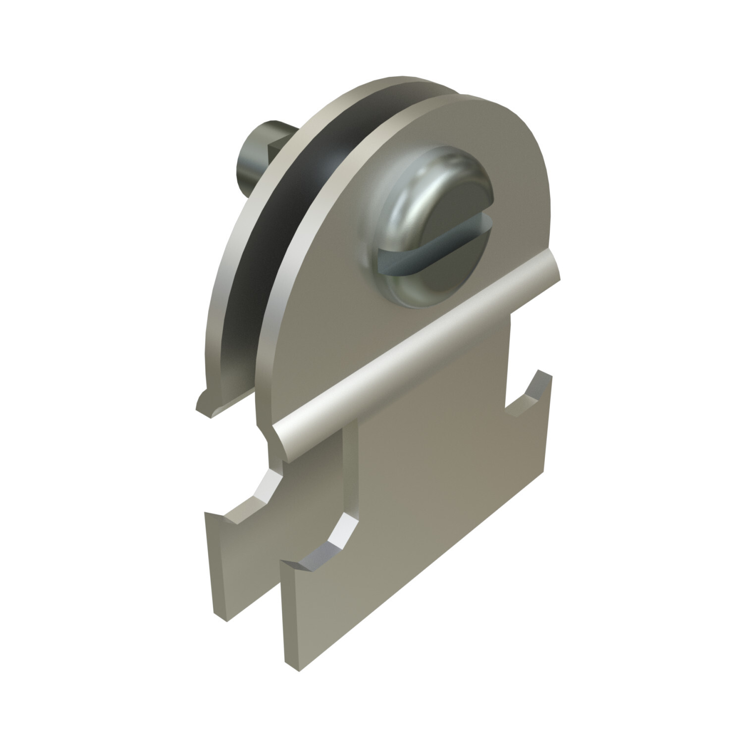 P2026-SS Pipe Clamp, 400 lb Load, 1/2 in OD, HRPO Steel