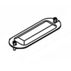 Series 35 3/4 Inch Conduit Body Cover, Malleable Iron Zinc Plated, Supplied with Stainless Steel Captive Screws