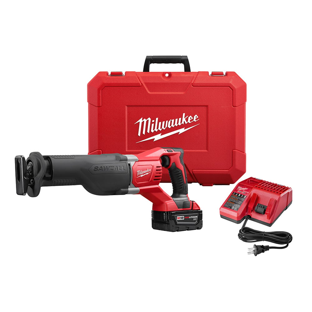 2621-21 M18 Sawzall Cordless Reciprocating Saw Kit, 1-1/8 in L Stroke, 3000 spm, 18 V DC, 19 in OAL