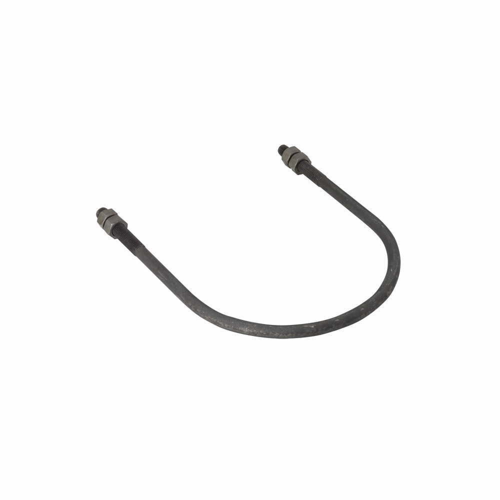 B3188-4ZN Standard U-Bolt, 4 in Pipe, 1/2-13 in, Electro-Plated Zinc, Steel