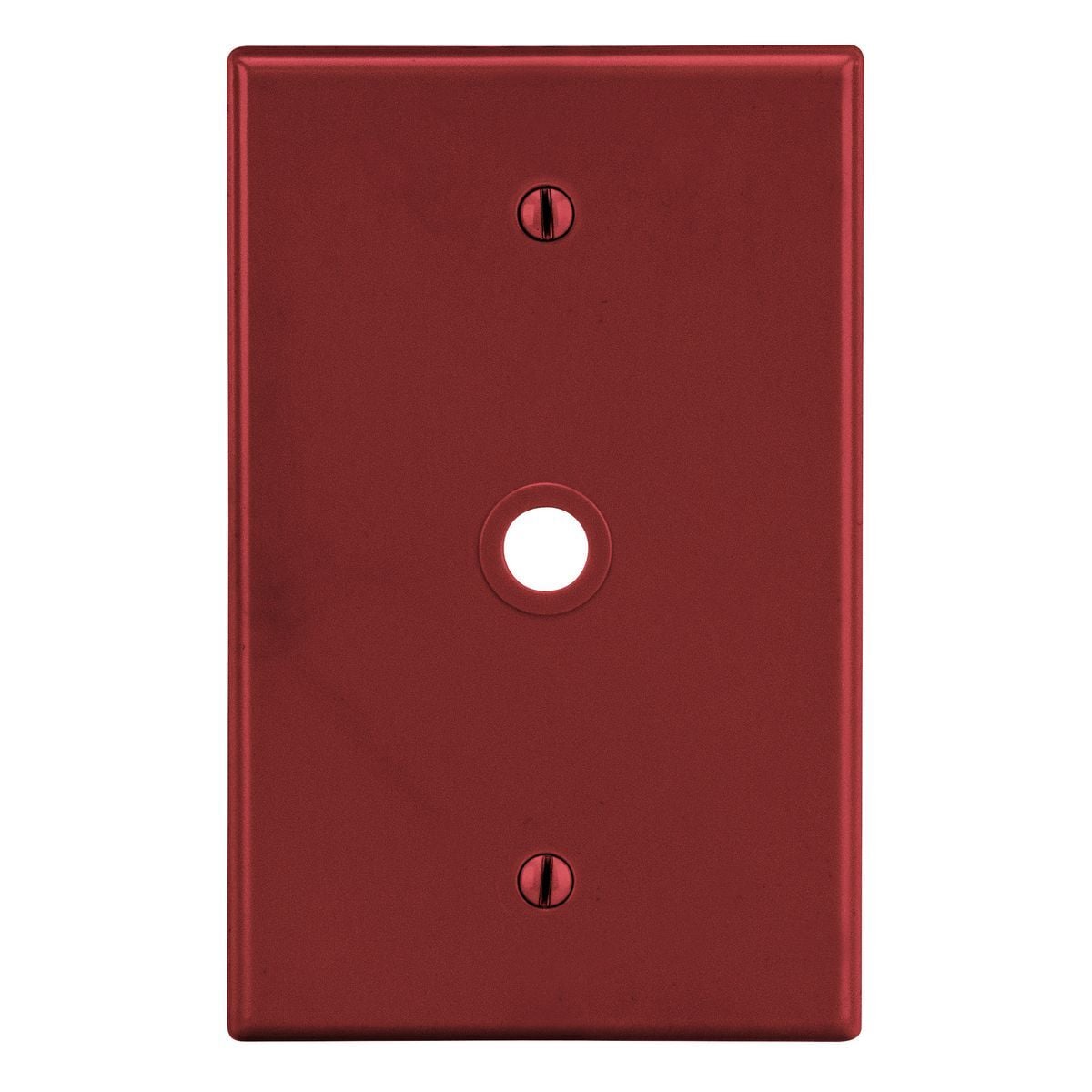 P11R Non-Metallic Standard Vertical Telephone Wallplate, 1 Gang, 4.63 in L x 2.88 in W, Polycarbonate Thermoplastic, Box Mount