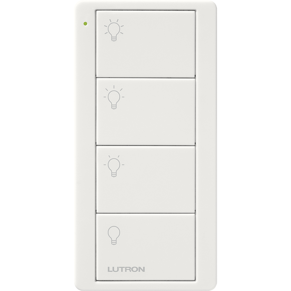 PJ2-4B-WH-L31P 4-Button Scene Control Pico Smart Remote with Light Icons, White