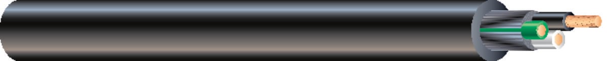 55043202 SEOOW 600V Flexible Cords, 600 V, (2) Conductors 12 AWG Conductor Class K/Bare Stranded Copper Conductor, 1000 ft L