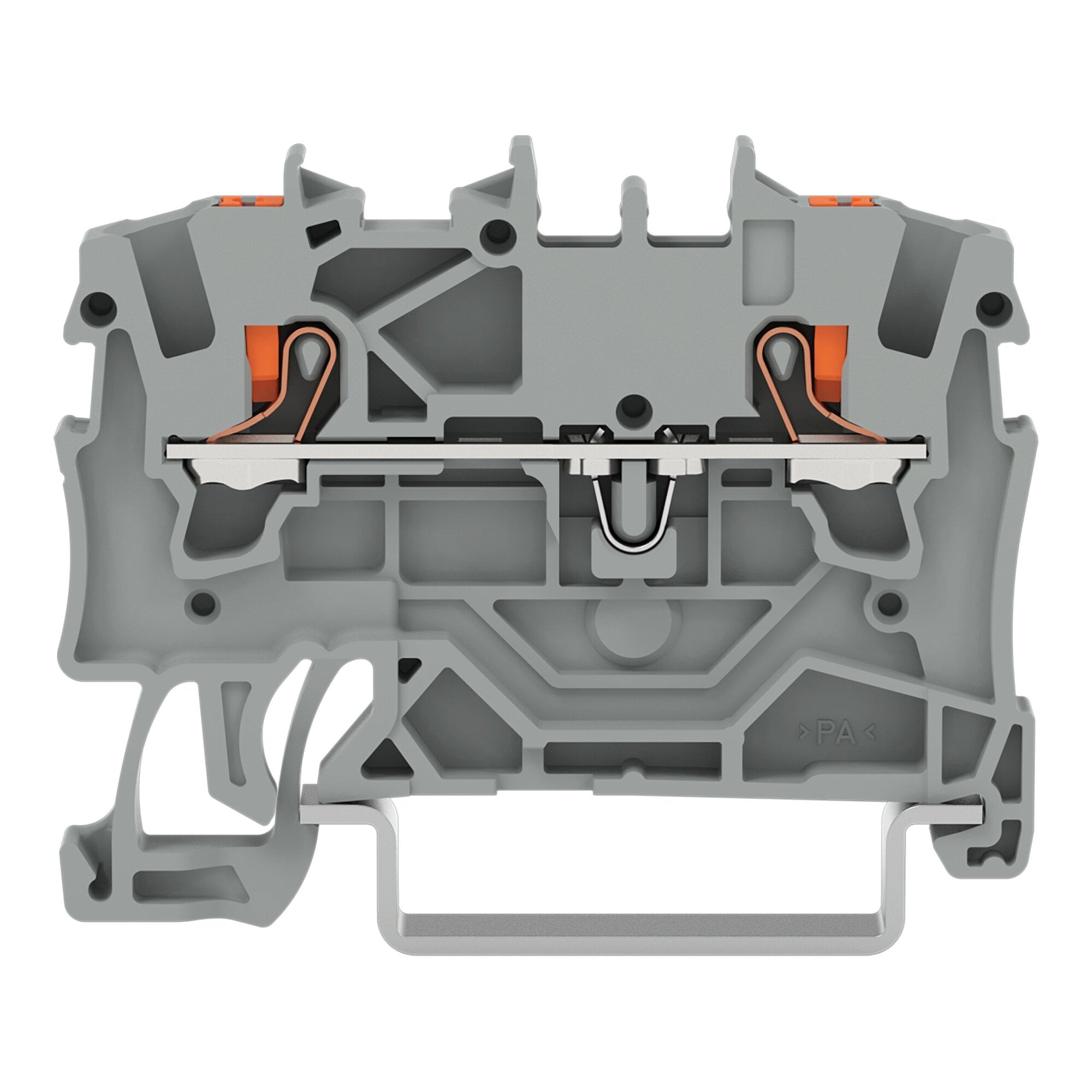 2201-1201 Operating Tool Conductor Terminal Block, 800 V, 18 A, 22 to 14 AWG Wire, 1 Poles, DIN Rail Mount