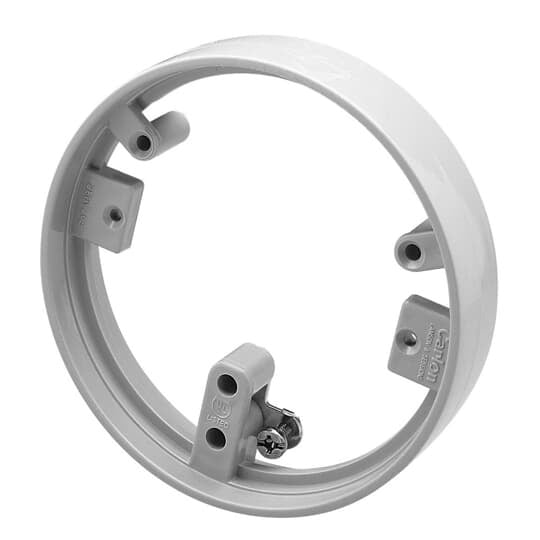 E97ABR2 Carlon 1-Piece Metal Cover Adapter, 5 in Dia, Thermoplastic