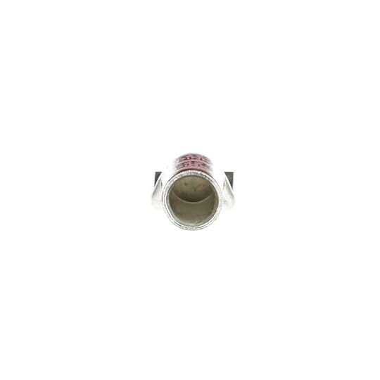 54859BE Color-Keyed 54800 2-Hole Non-Insulated Compression Lug Connector, 1/0 AWG Copper Conductor, Die Code: 42, 1/4 in Stud, Copper