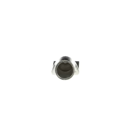 256-30695-1116P Color-Keyed 2-Hole Non-Insulated Compression Lug Connector With Peep Hole, 2/0 AWG Copper Conductor, Die Code: 45, 3/8 in Stud, Copper
