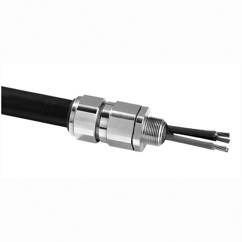 40PX2KX1505 PX2KX Straight Cable Gland Connector, 40 Trade, 1.1 to 1.59 in Cable Openings, Brass, Nickel Plated