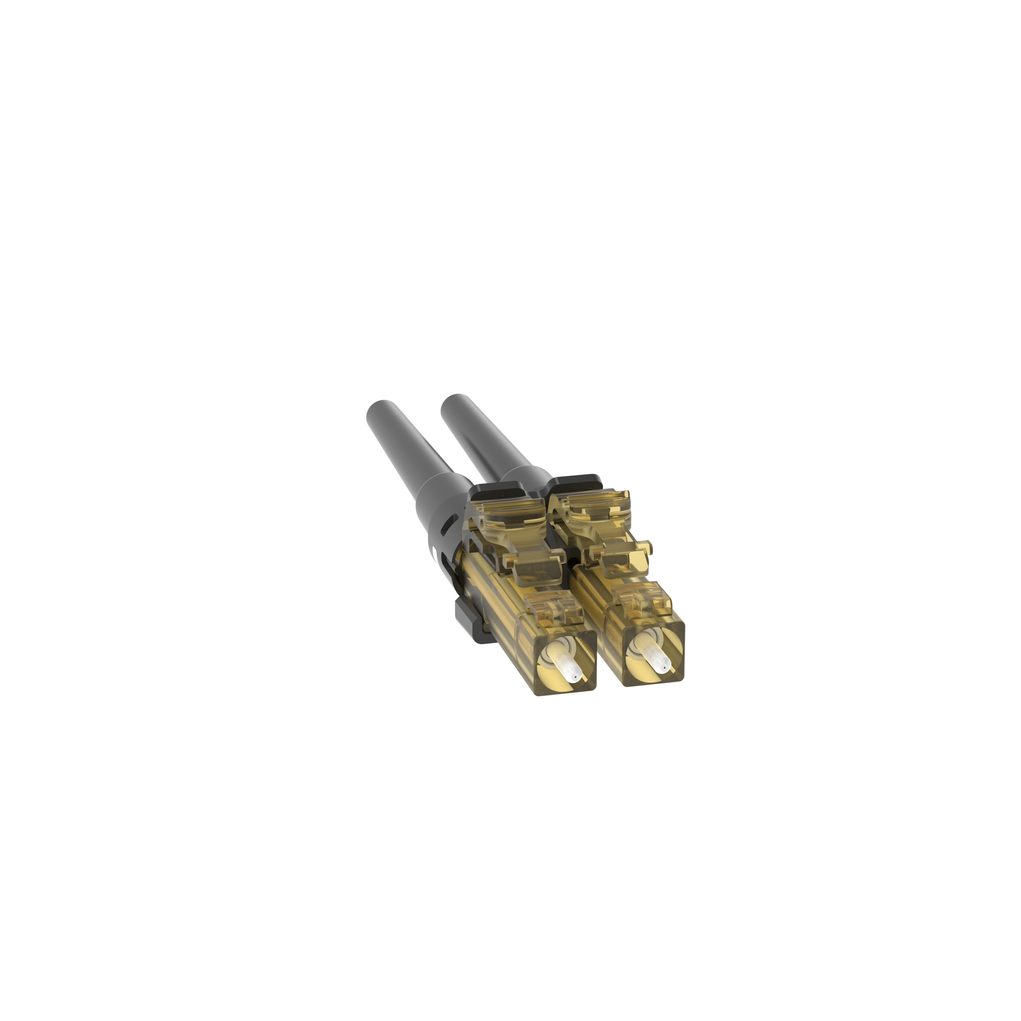 FLCDMC5BLY OptiCam Pre-Polished Fiber Optic Connector, LC Duplex Connector, OM2 Multi-Mode Fiber, 900 um Tight Buffered Fiber, Zirconia Ceramic Ferrule
