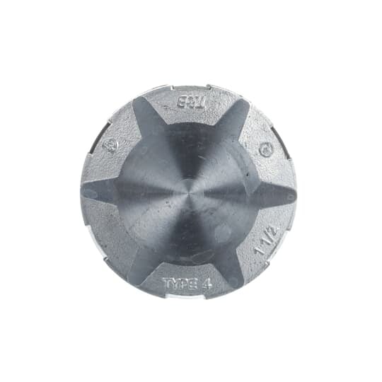 H150CAP T&B Capoff With Thermoplastic Insulated Throat, 1-1/2 in, For Use With Rigid/IMC Conduits, Zinc