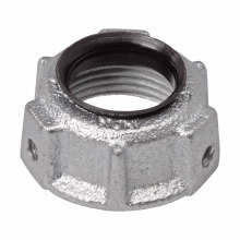 1036 Throat Conduit Bushing, 2 in Trade, Malleable Iron, Zinc Plated