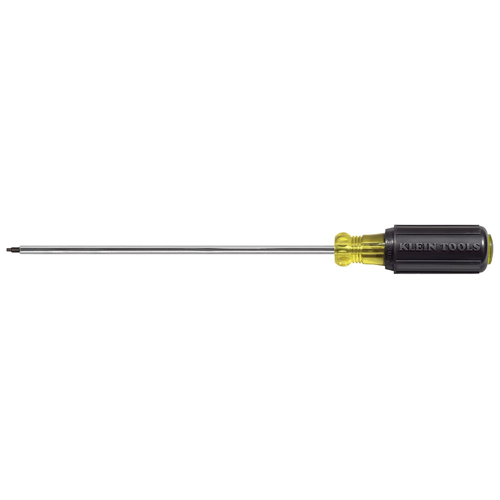 665 Cushion-Grip Screwdriver, #1 Square Point, 11-3/4 in OAL, Polished Chrome, ANSI/ASME Specified