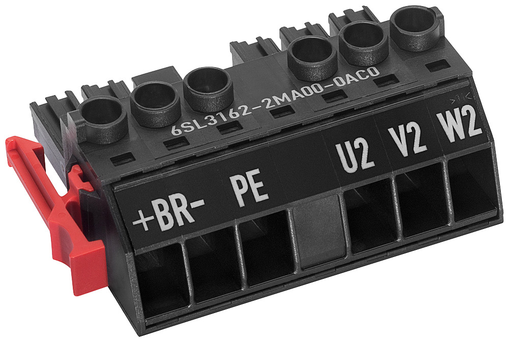 6SL31622MA000AC0 Type C/D Power Connector With Screw Terminal, For Use With SINAMICS S120 Modular Drive System and Frame SZ 3-30 A Motor Module