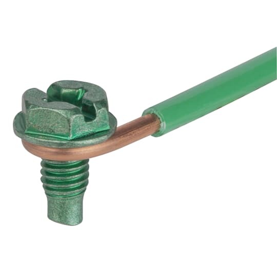 GSC-12 Steel City Non-Insulated Grounding Pigtail, 12 AWG Solid Copper Wire, 6 in L, Steel