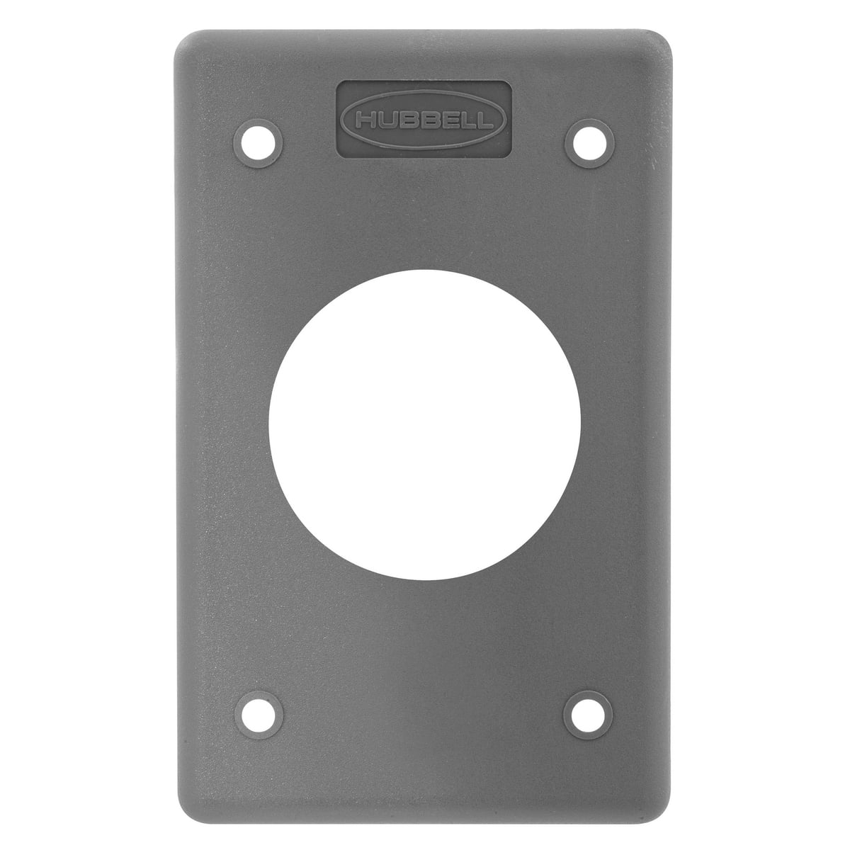 HBLP720FS Molded Watertight Weatherproof Cover Plate With 1.6 in Opening, 4.56 in L x 2.84 in W, Thermoplastic