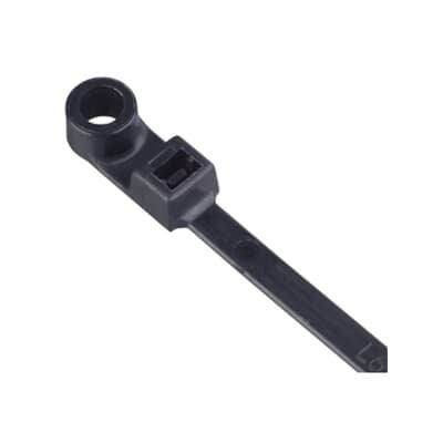L-7-50MH-0-M Catamount Integrated Mounting Hole Cable Tie, 7 in L x 0.18 in W x 0.053 in THK, Nylon/Polyamide 6.6